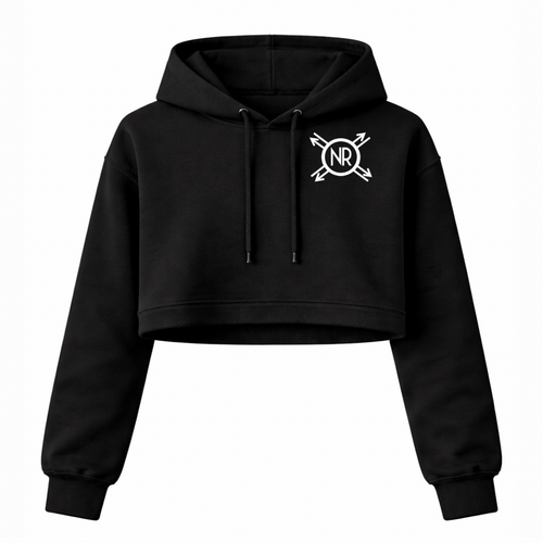Ladies NRB Compass Left Chest Cropped Hoodie